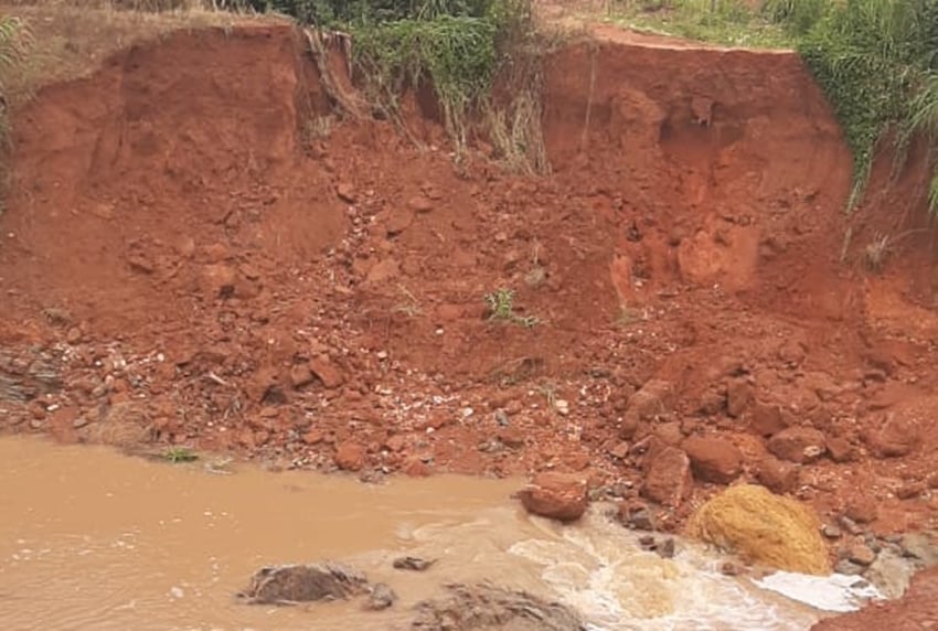 Represa que se rompeu não tinha responsável técnico pelo projeto ou pela obra, diz Asceg (Foto: João Paulo Alexandre/Mais Goiás)