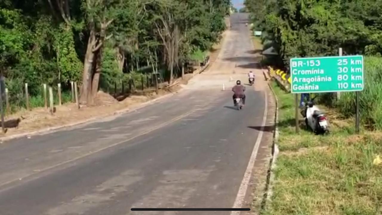 Primeira ponte para acesso a Pontalina é liberada antes do previsto