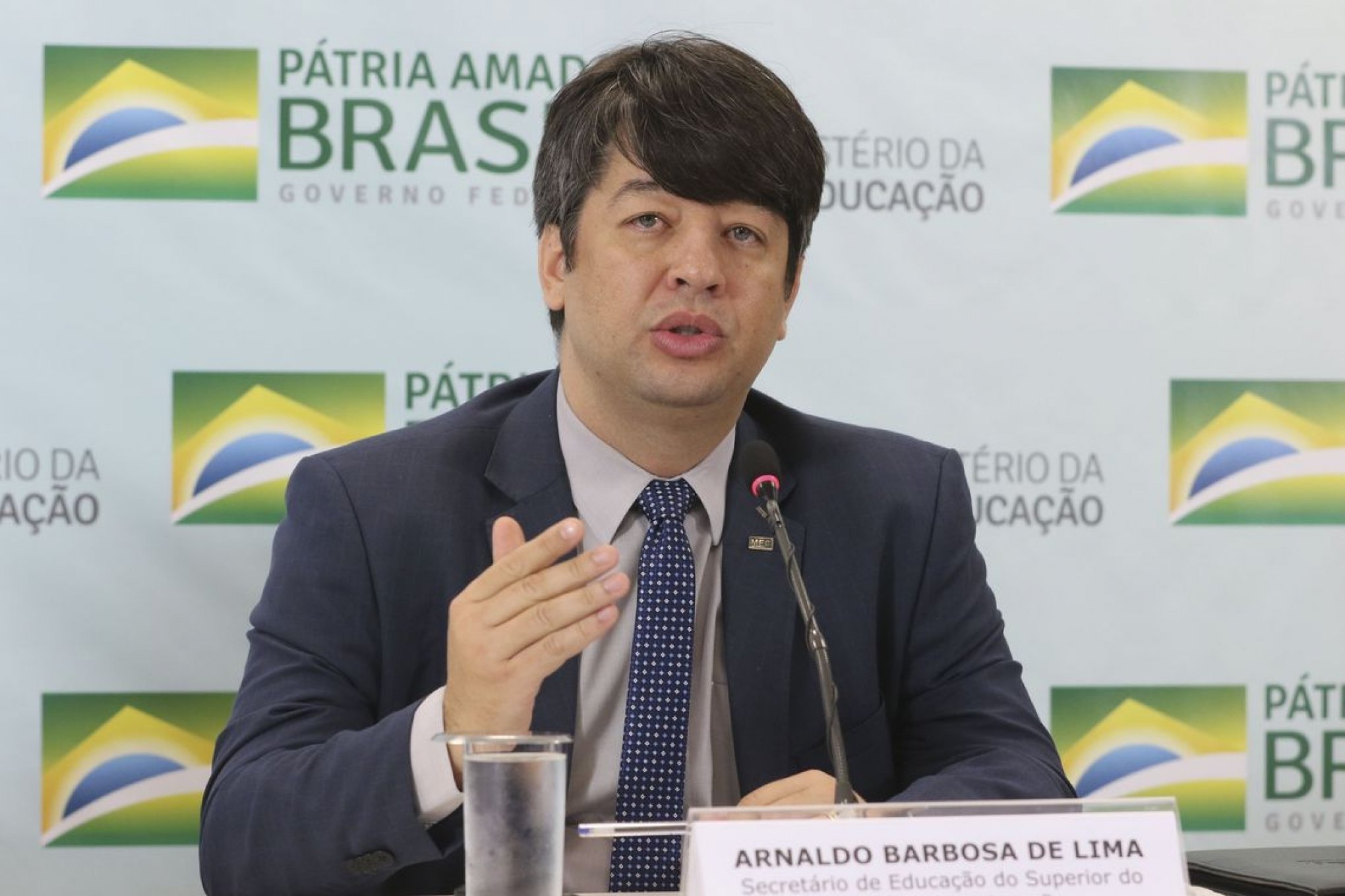 O secretário de Educação Superior do MEC (Ministério da Educação), Arnaldo Lima Junior, pediu demissão nesta quinta-feira (30). (Foto: Valter Campanato/Agência Brasil)