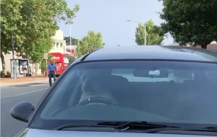 Cachorro é deixado dentro de carro e não para de buzinar; assista