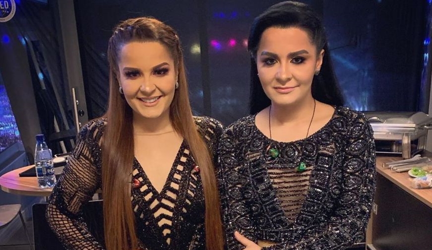 Madonna senta no colo de Maiara, da dupla com Maraisa, em Londres