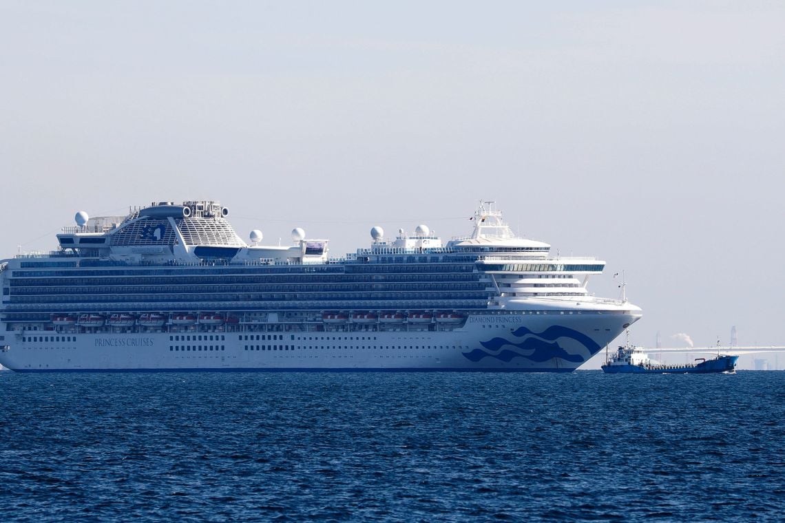 Surto de Covid-19 no navio Diamond Princess foi iniciado por uma única pessoa