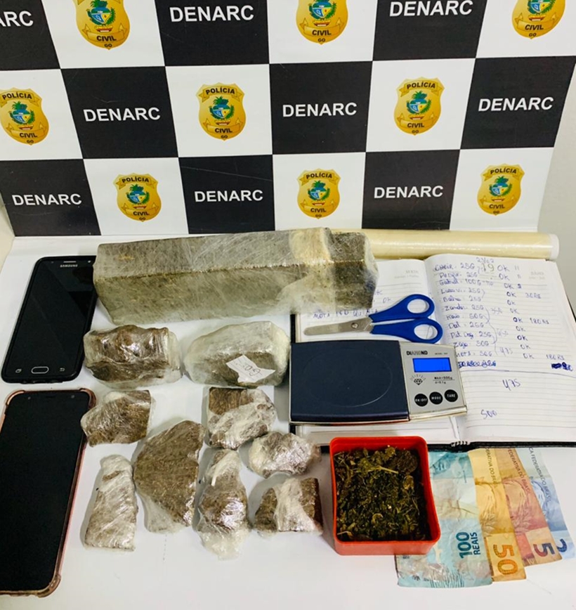 Casal é preso por tráfico de drogas no Solar Ville, em Goiânia