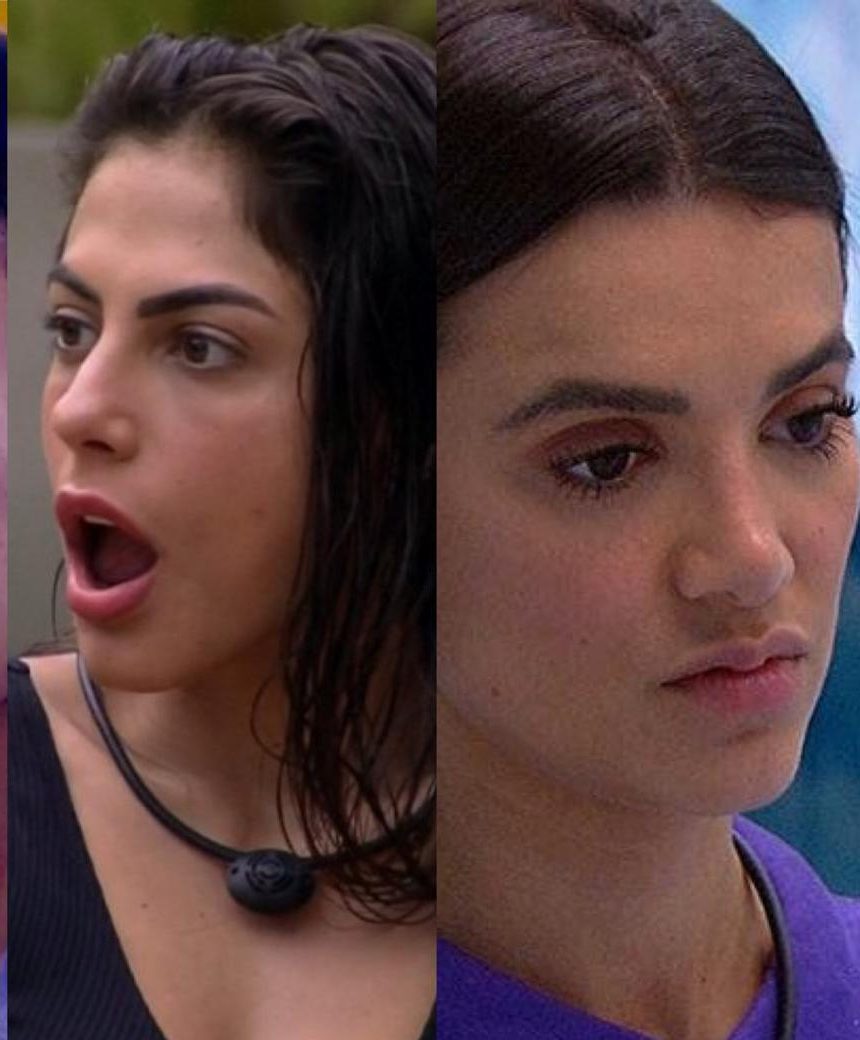 A discussão entre Mari e Manu no BBB20 criou desentendimento não só entre as sisters, mas também entre as famílias das participantes. (Fotos: Reprodução)