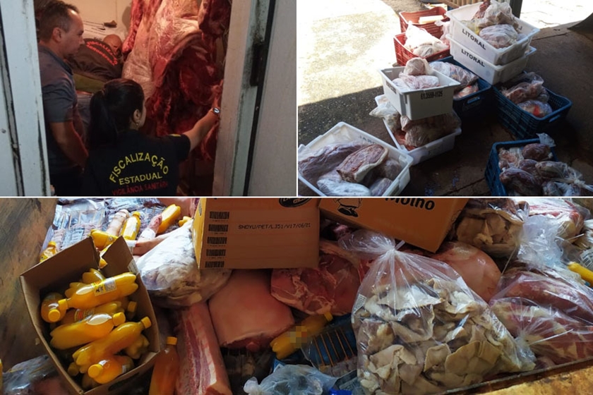 Mais de 5,5 toneladas de produtos de origem animal são apreendidos em Novo Gama