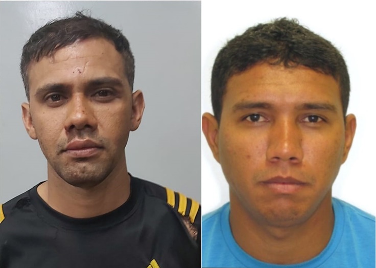 Adailton, suspeito do homicídio à esquerda, e vítima Johnata à direita. (Foto: reprodução)