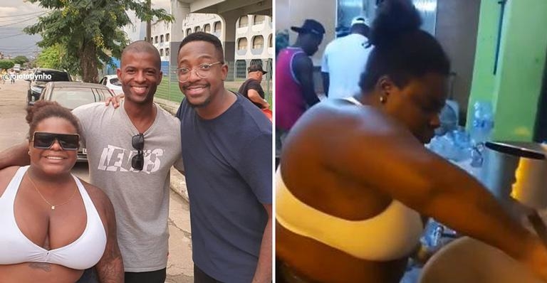 Jojo Todynho e Mumuzinho visitam comunidades do Rio para ajudar vítimas de enchente