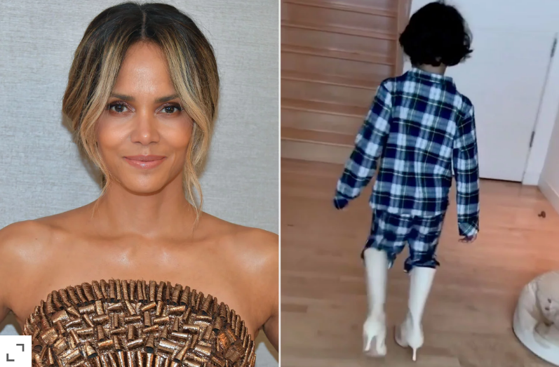 Halle Berry rebate críticas ao vídeo do filho de 6 anos usando salto alto