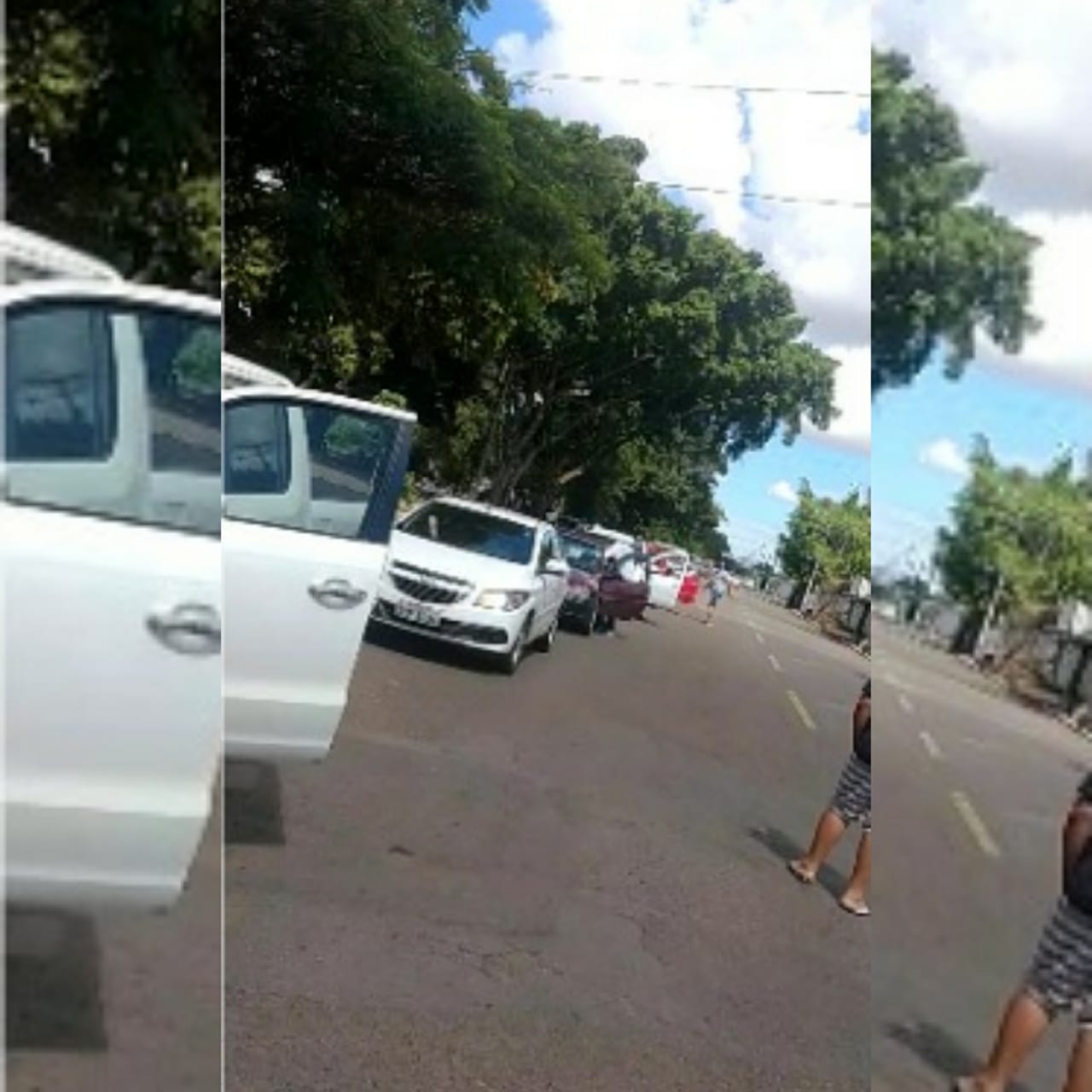 Lojistas da região da 44 fizeram, na manhã deste sábado, um buzinaço para pedir a reabertura do comércio em Goiânia. (Foto: reprodução)