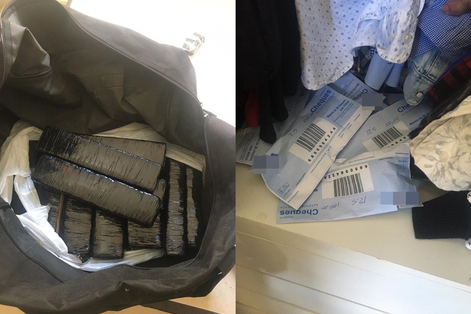 Polícia apreende 10 kg de maconha em envelope de depósito bancário em Anápolis (Foto: PM/ Divulgação)