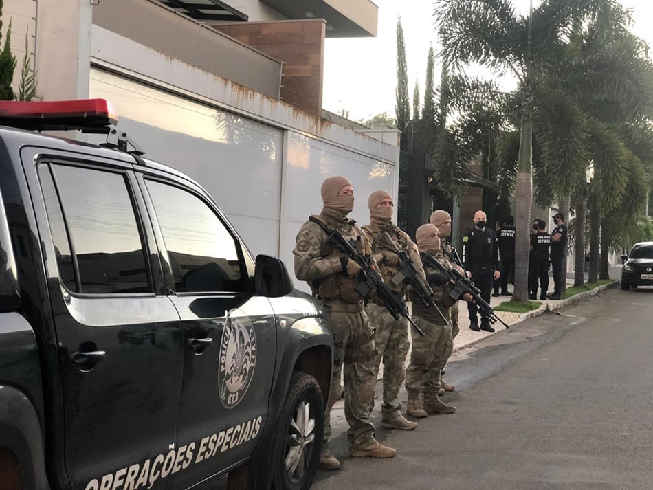 Operação da Polícia Civil faz busca e apreensão por fraude em empresa de saneamento de Catalão (Foto: PC/ Divulgação)