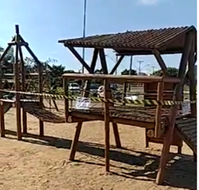 Casal diz que não aguenta mais ficar em casa e desrespeita interdição de equipamentos no Bosque dos Buritis