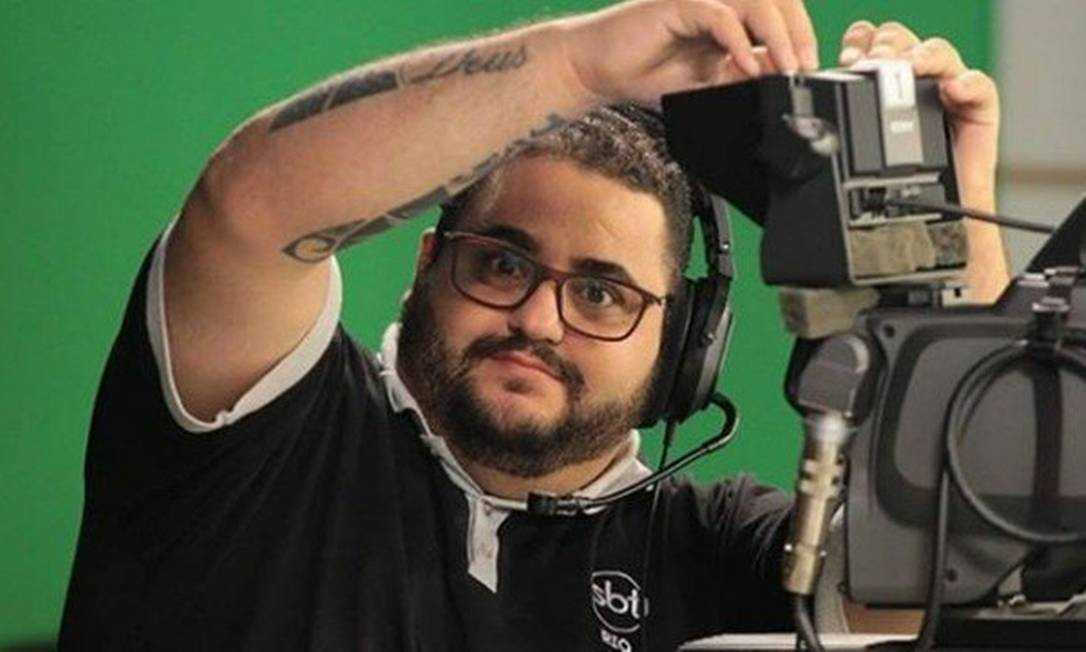 O cinegrafista Robson Thaigo, da filiada do SBT no Rio, foi diagnosticado coronavírus e morreu antes de conhecer filha recém-nascida. (Foto: reprodução)