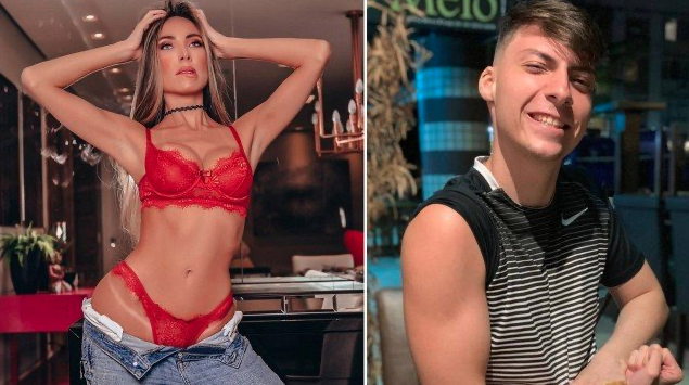 Renan, filho 04 do presidente Jair Bolsonaro, e a digital influencer Luana Delevedore: romance no ar (Fotos: Instagram)