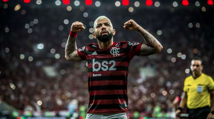 Atacante Gabigol comemora gol no Flamengo (Foto: Alexandre Vidal/Flamengo)