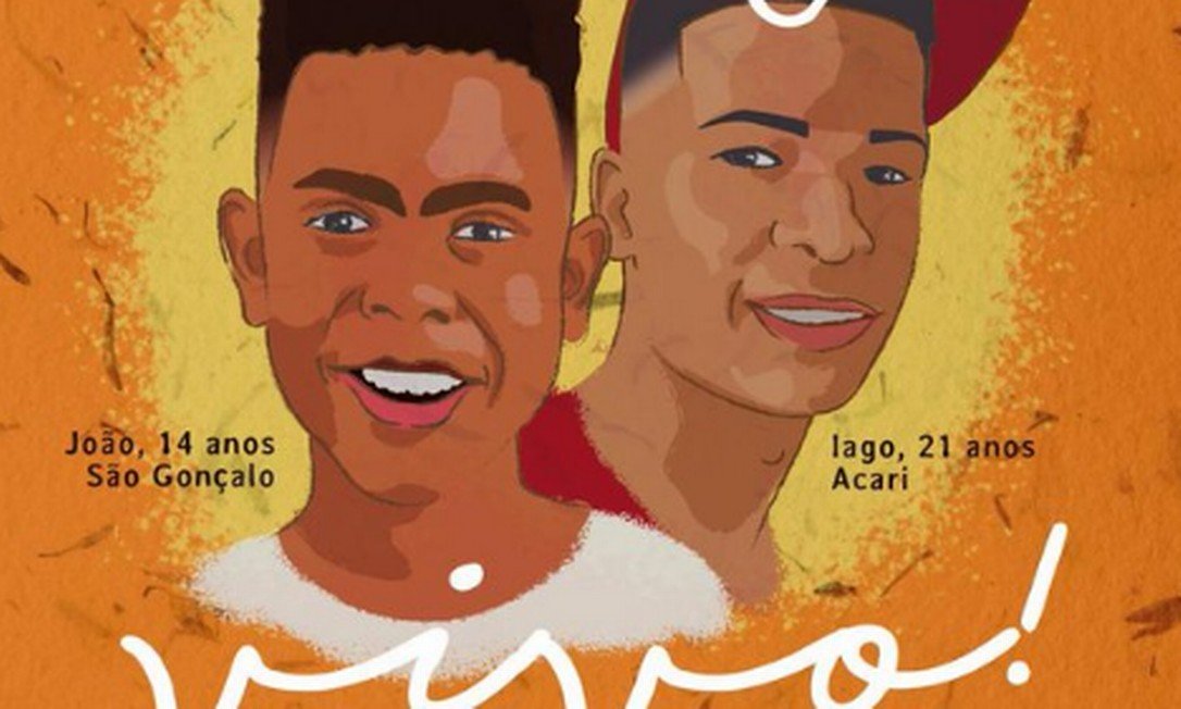 Homenagem feita às vítimas em operações policiais no RJ em 18 de maio de 2020 (Foto: @odouglasjg)