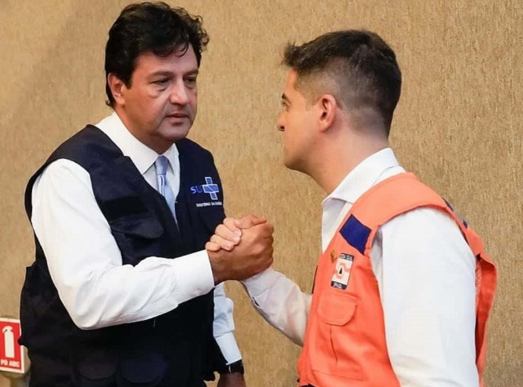 Em conversa com Caiado, Mandetta elogia Ismael Alexandrino