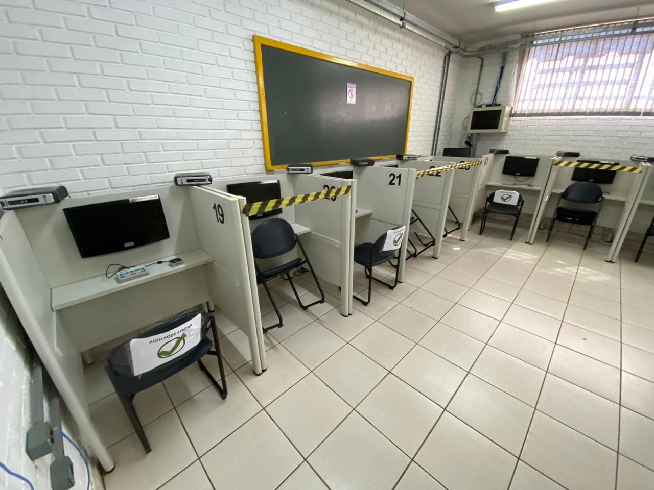 Salas de exame receberão dez candidatos por hora (Foto: divulgação/Detran)