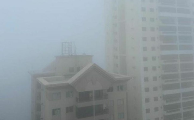 Cerração em Goiânia. Temperaturas em Goiás caem nesta semana