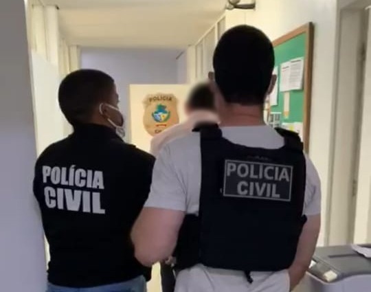 Prisão de estelionatário (Foto: PC/ Divulgação)