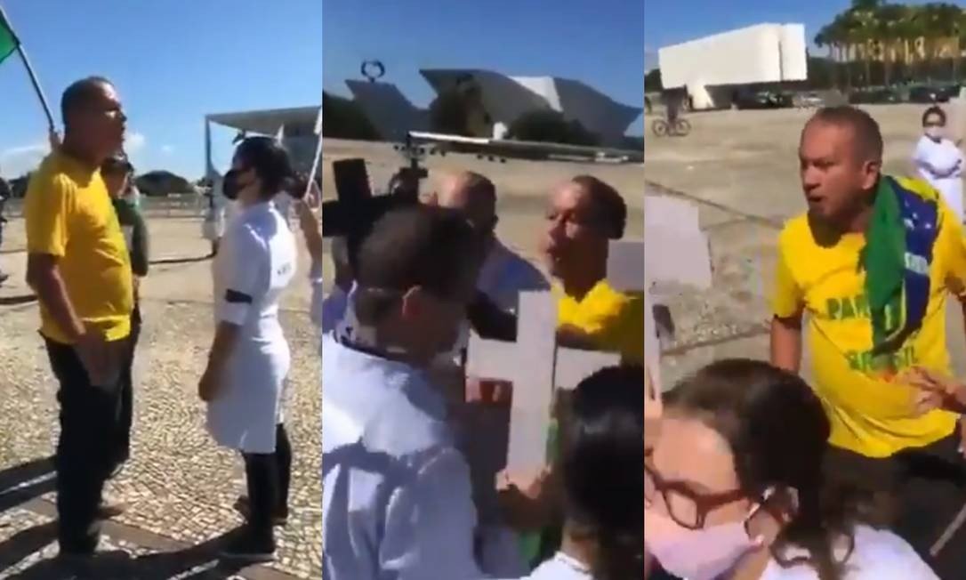 Três são indiciados por ataques em manifestação de enfermeiros em Brasília