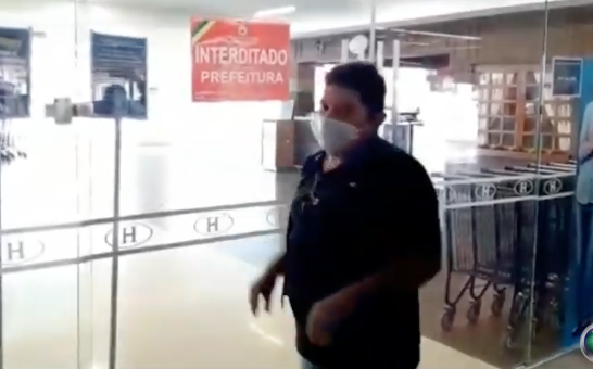 Loja da Havan em Porto Velho é interditada por descumprir decreto da prefeitura e do governo de Rondônia (Foto: Reprodução)