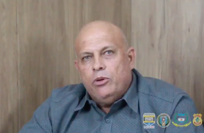 Sargento Gilberto Cândido, presidente da Associação de Cabos e Soldados da PM (ACS). Foto: Reprodução