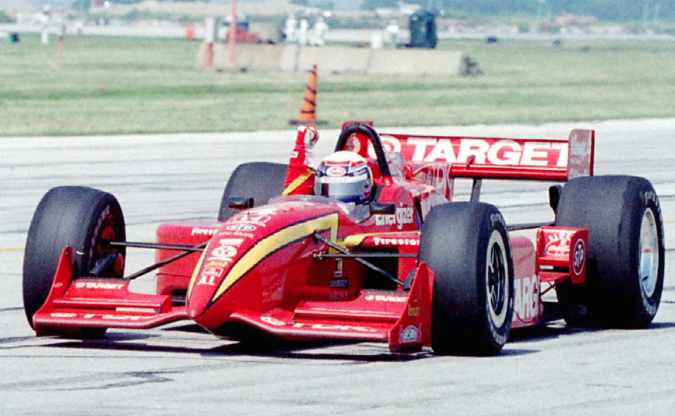 Alessandro Zanardi comemora vitória no GP de Cleveland, em 1997 (Foto: Arquivo do piloto)