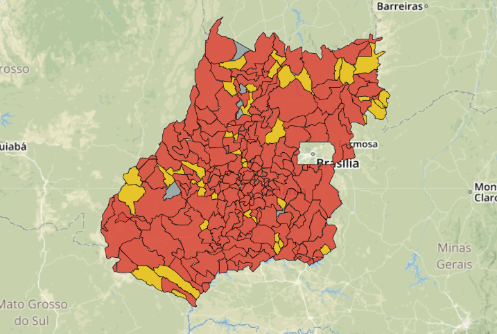Coronavírus chega a 200 municípios goianos