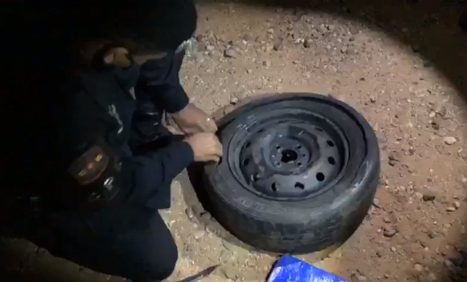 Policial encontra cocaína no estepe de veículo em Jataí