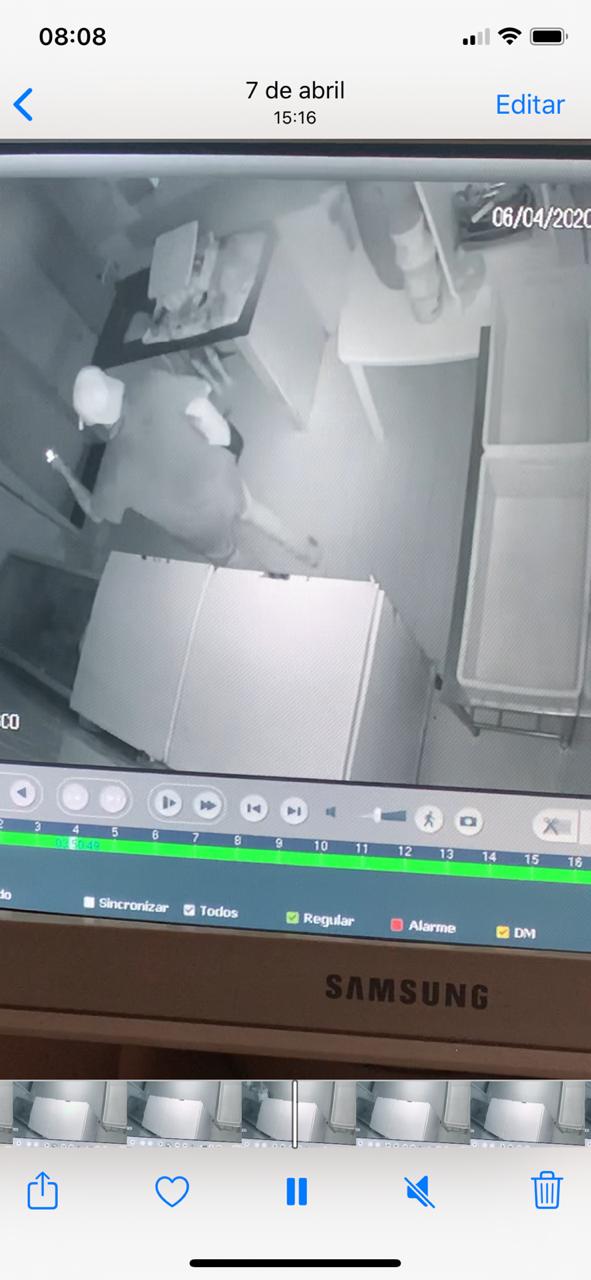 Ação dos bandidos no restaurante