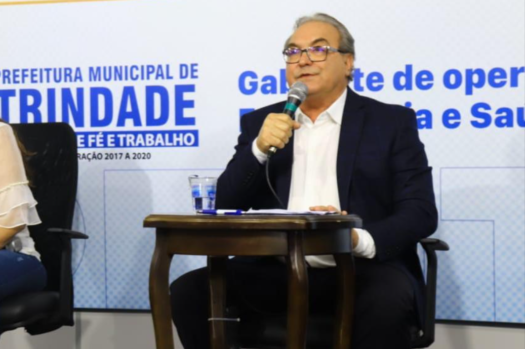 Resposta foi veiculada em live (Foto: divulgação/Prefeitura de Trindade)