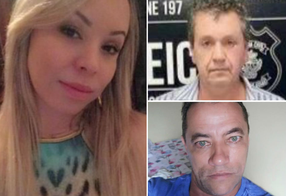 Lilian de Oliveira, o amante Juscelino Pinto e o amigo Ronaldo Ferreira (Fotos: Polícia Civil)