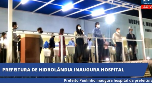 Ex-governador Marconi Perillo (de camisa branca) participa de evento em Hidrolândia (Foto: Reprodução)