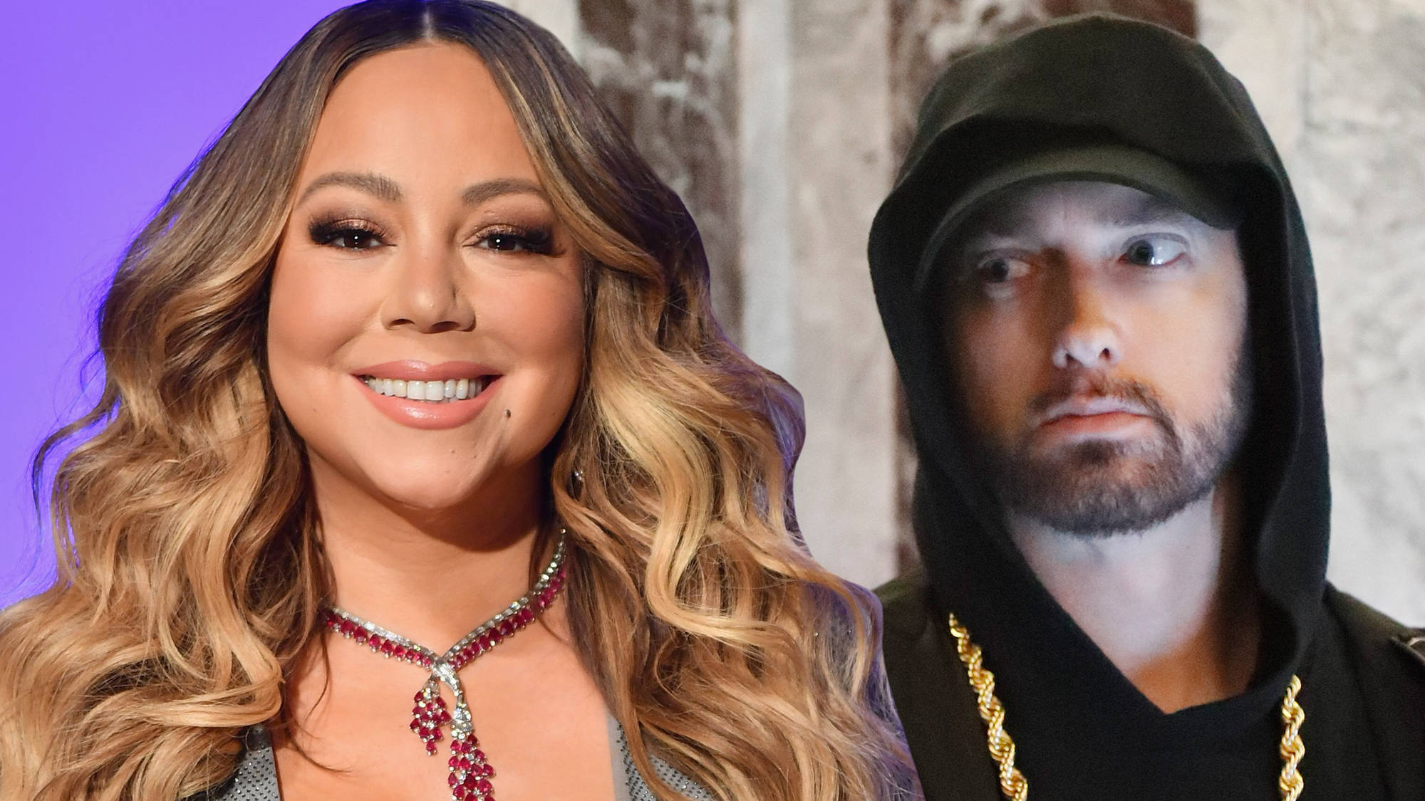 Eminem estaria com medo de Mariah Carey revelar em biografia que ele é ruim de cama