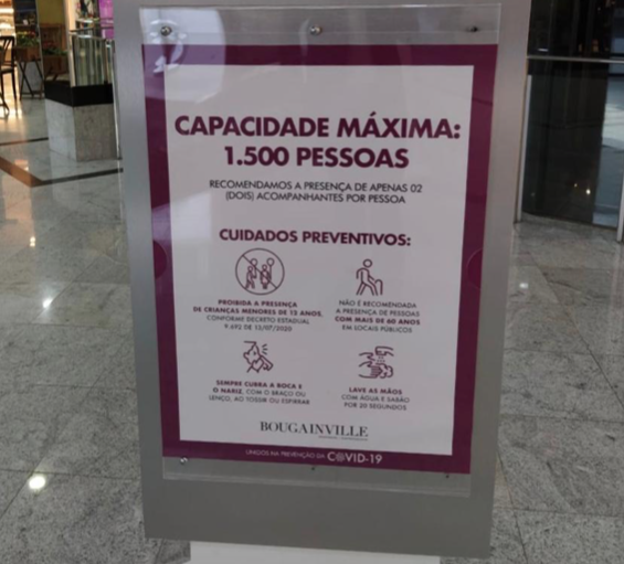 Totem informativo no Bougainville (Foto: Divulgação)