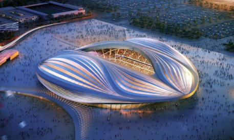 Projeção de como o estádio Al Wakrah, no Qatar, ficará para a Copa de 2022 Foto: / Arquivo