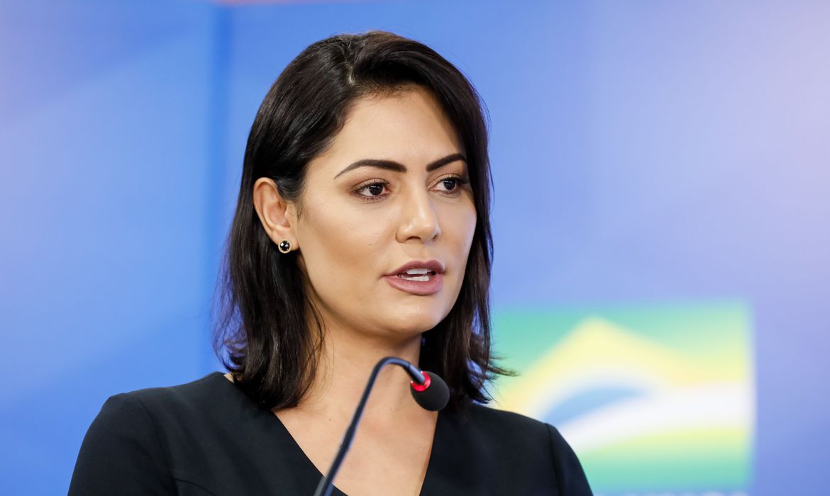 Primeira-dama Michelle Bolsonaro (Foto: Isac Nóbrega/Presidência da República)