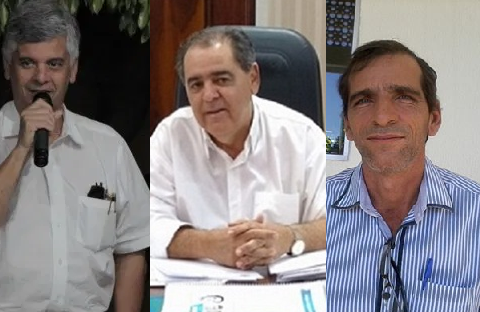 Tércio Menezes, Rogério Troncoso e André Luiz (Fotos: Reprodução)