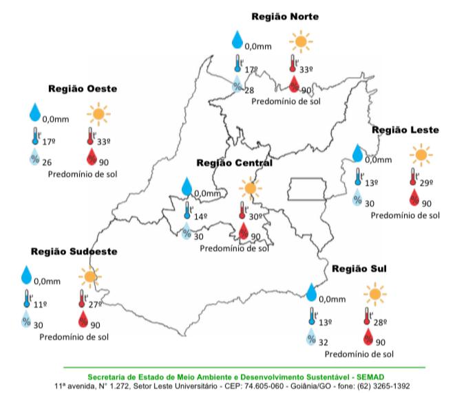 Temperatura chega a 9ºC no sudoeste de Goiás