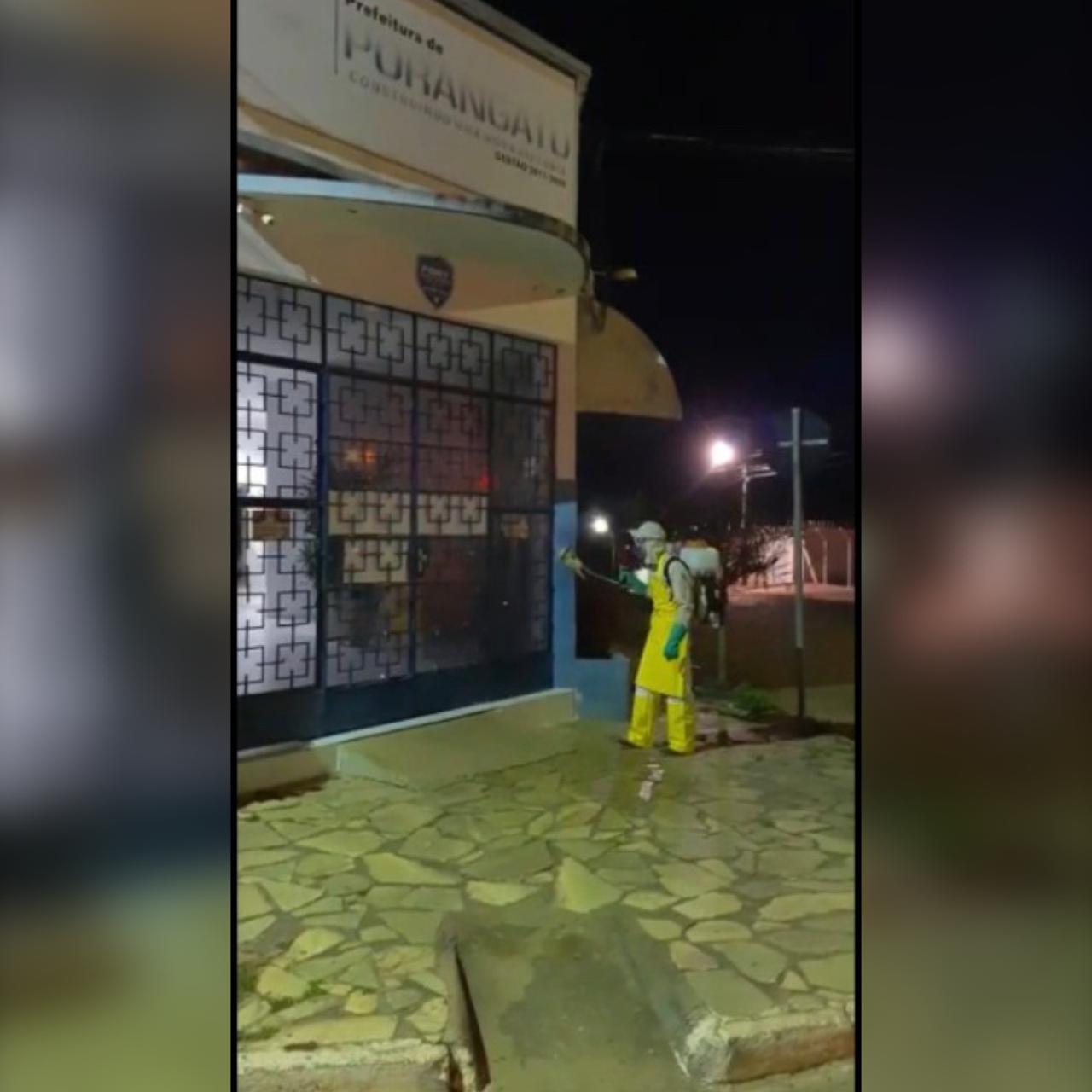 Vídeo: servidor de Porangatu é positivo na Covid é prédio é desinfectado