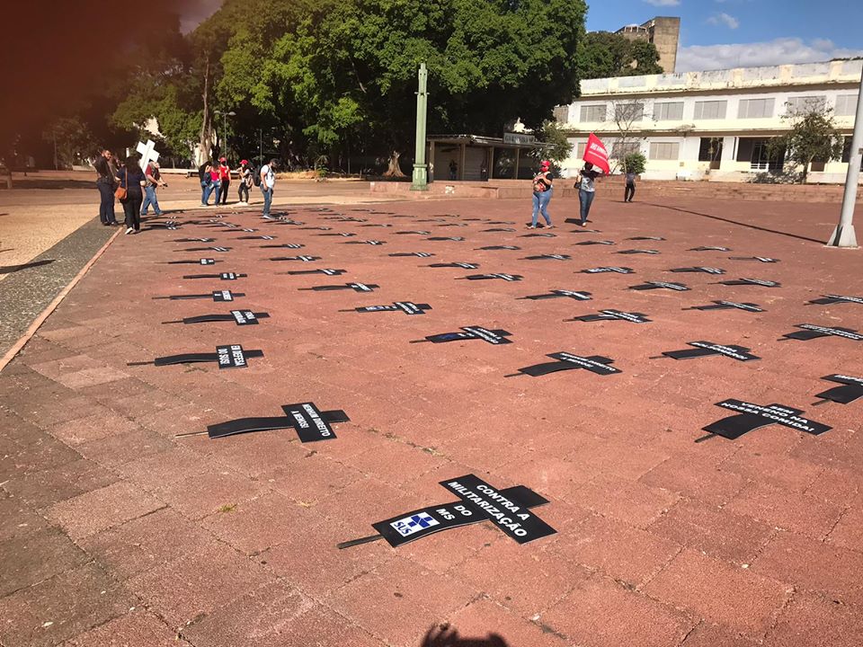 Sindicatos realizam atos pela vida e contra Bolsonaro, em Goiânia