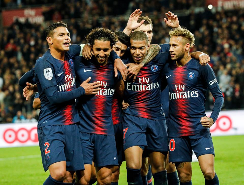 Elenco do PSG, que está na final da Champions League (Foto: Divulgação)