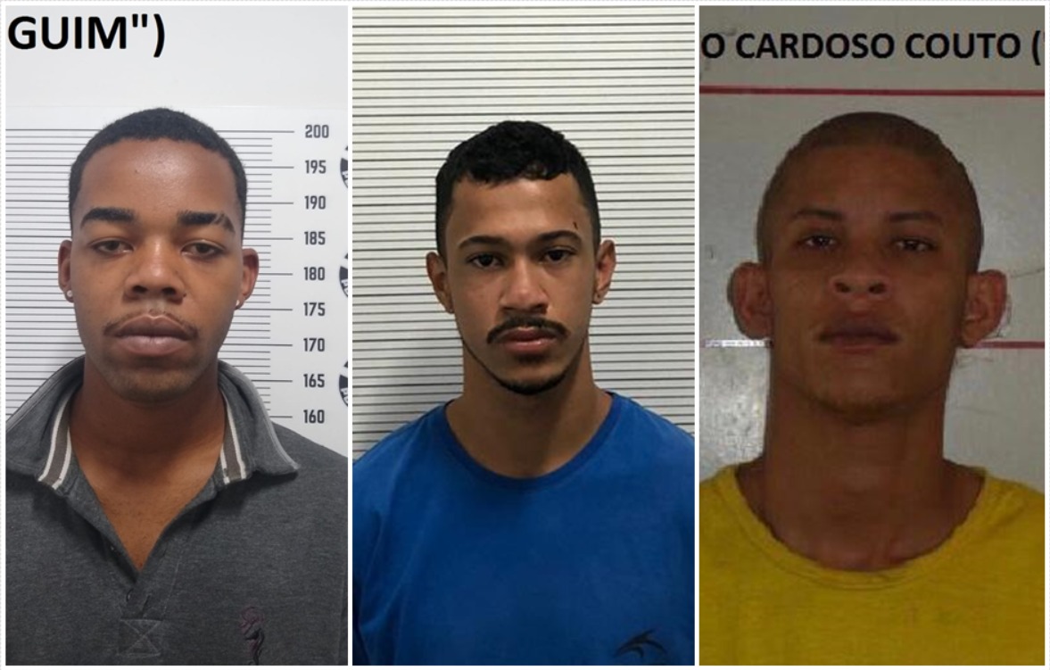 Da esquerda, Higor, Jeane e Laércio (Fotos: divulgação/PC)