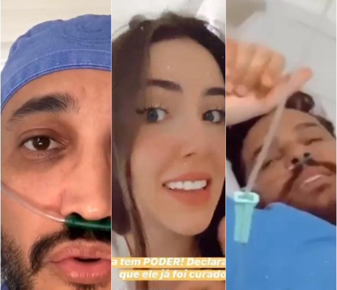 UTI Covid-19 Pai, irmão e esposa de Cauan, da dupla com Cleber, também testaram positivo para Covid