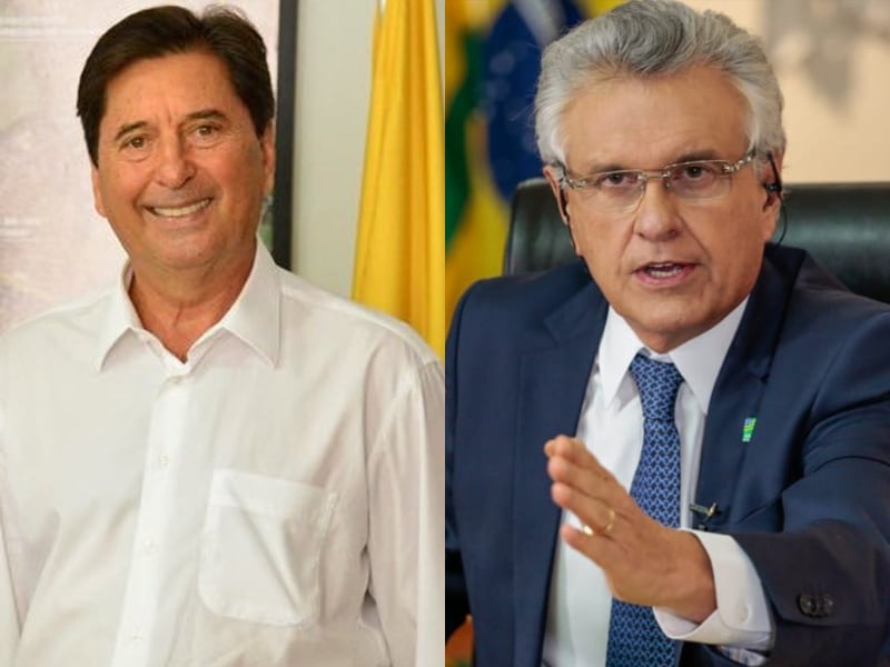 Articulações entre Vilela e Caiado podem mudar ainda mais o cenário eleitoral sem Iris (Fotos: divulgação)