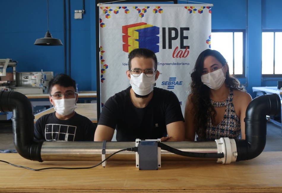 Pensando no coronavírus, estudantes criam dispositivo descontaminador de ar