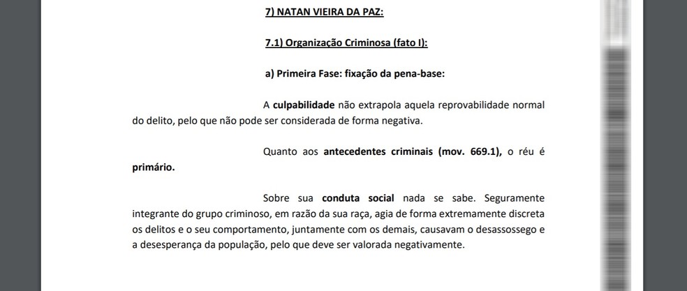 Juíza cita raça em sentença de condenação de réu negro