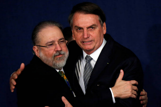 Aras e Bolsonaro (Foto: Adriano Machado / Reuters / 2.out.2019)