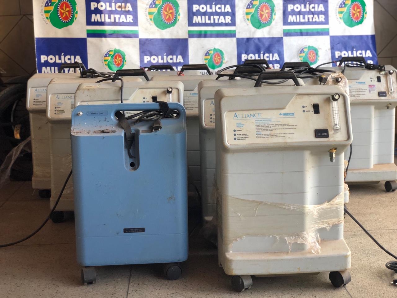 Equipamentos hospitalares furtados são recuperados em Aparecida